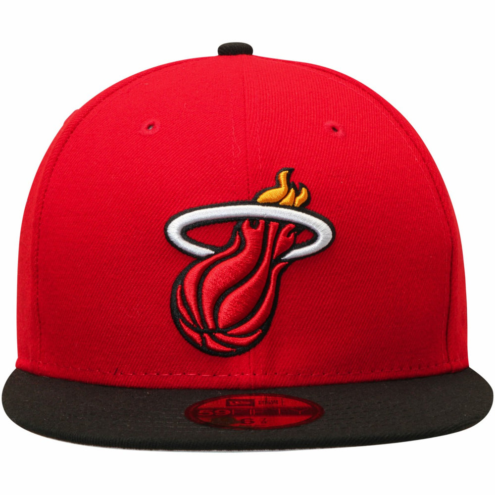 New Era - Miami Heat Team Color 2Tone 59FIFTY Fitted Hat - Red/Black
