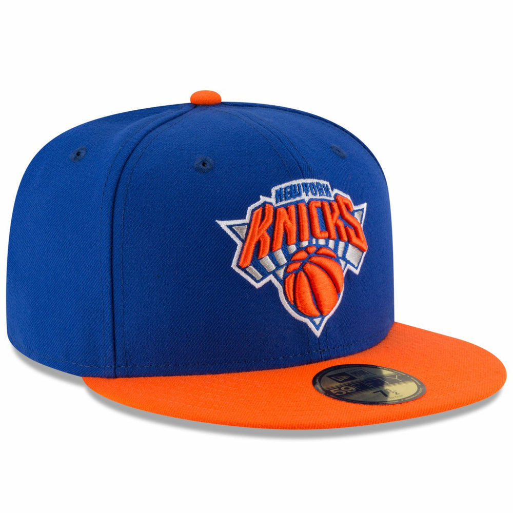 New Era - New York Knicks Team Color 2Tone 59FIFTY Fitted Hat - Royal/Orange