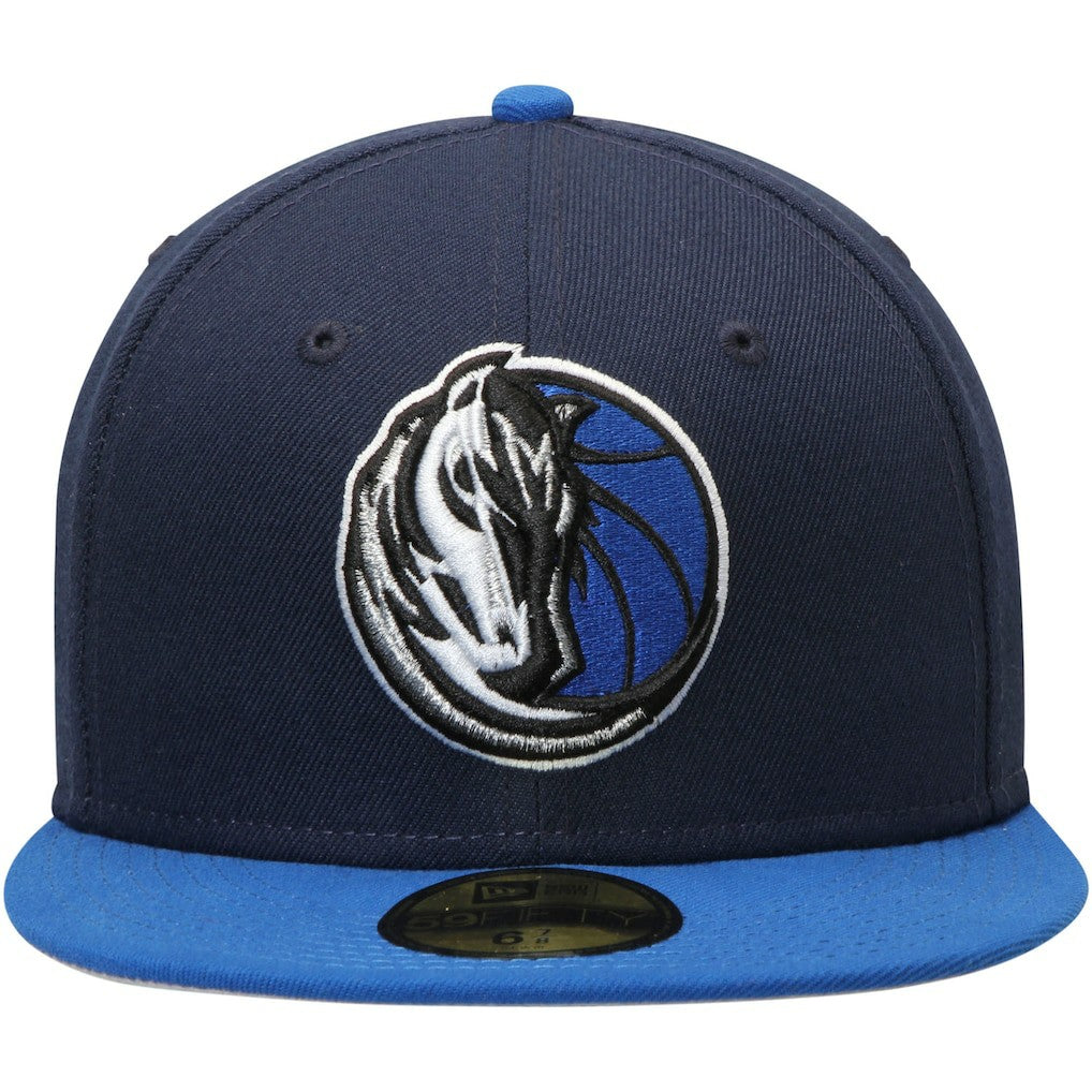 New Era - Dallas Mavericks Team Color 2Tone 59FIFTY Fitted Hat - Navy/Blue