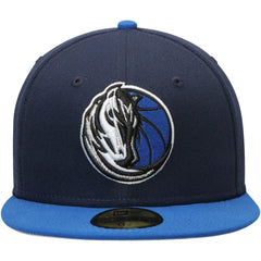 New Era - Dallas Mavericks Team Color 2Tone 59FIFTY Fitted Hat - Navy/Blue