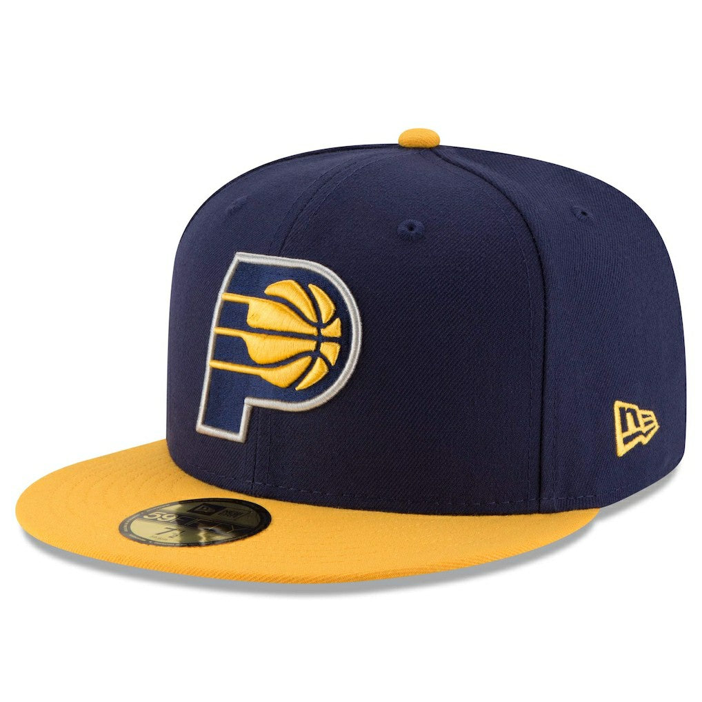 New Era - Indiana Pacers Team Color 2Tone 59FIFTY Fitted Hat - Navy/Yellow