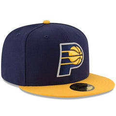 New Era - Indiana Pacers Team Color 2Tone 59FIFTY Fitted Hat - Navy/Yellow