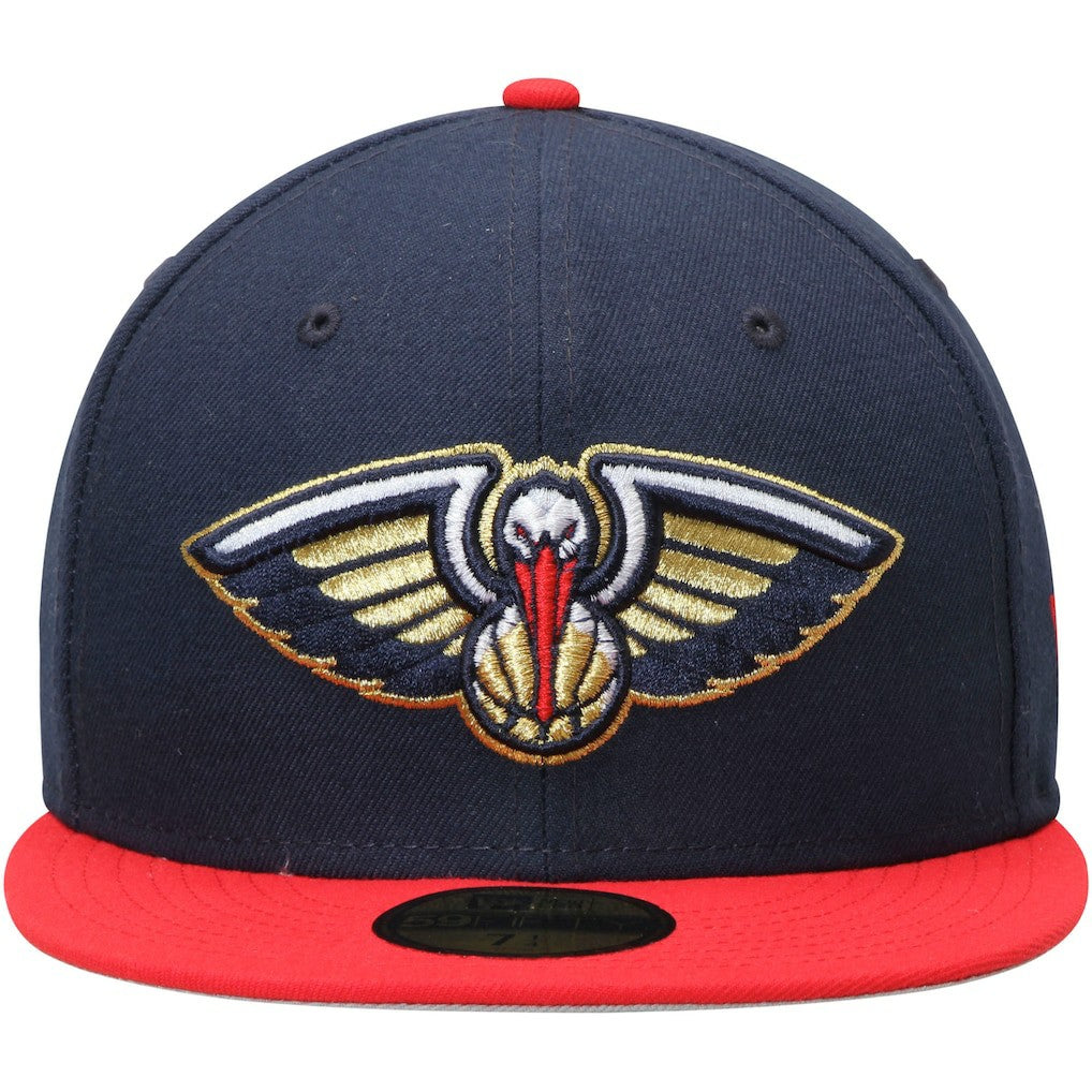New Era - New Orleans Pelicans Team Color 2Tone 59FIFTY Fitted Hat - Navy/Red