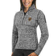 Vegas Golden Knights Antigua Women's Fortune Half-Zip Sweatshirt Heather Gray