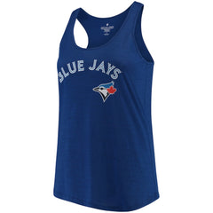 Toronto Blue Jays Soft as a Grape Women's Plus Size Swing for the Fences Racerback Tank Top On Sale