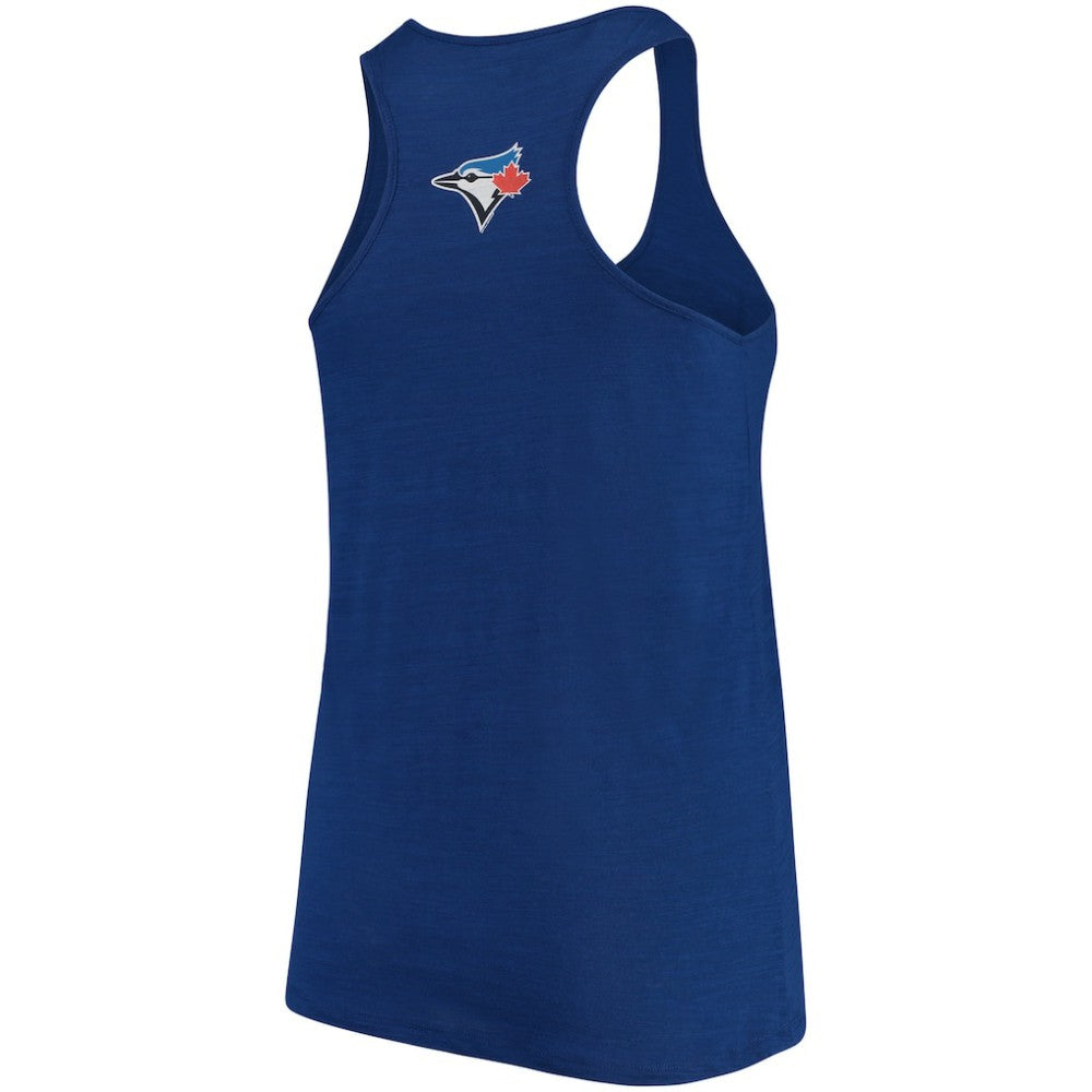 Toronto Blue Jays Soft as a Grape Women's Plus Size Swing for the Fences Racerback Tank Top On Sale