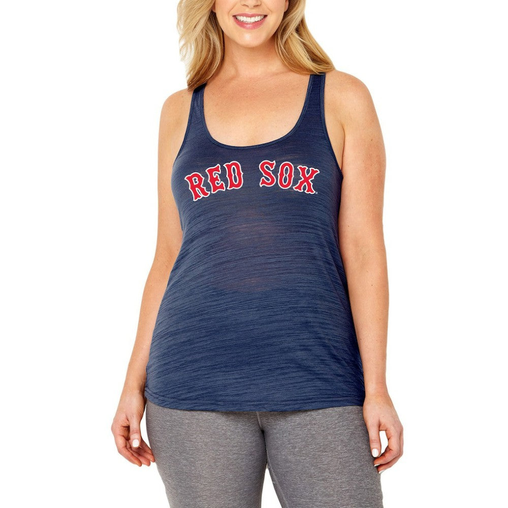 Boston Red Sox Soft as a Grape Women's Plus Size Swing for the Fences Racerback Tank Top for sale