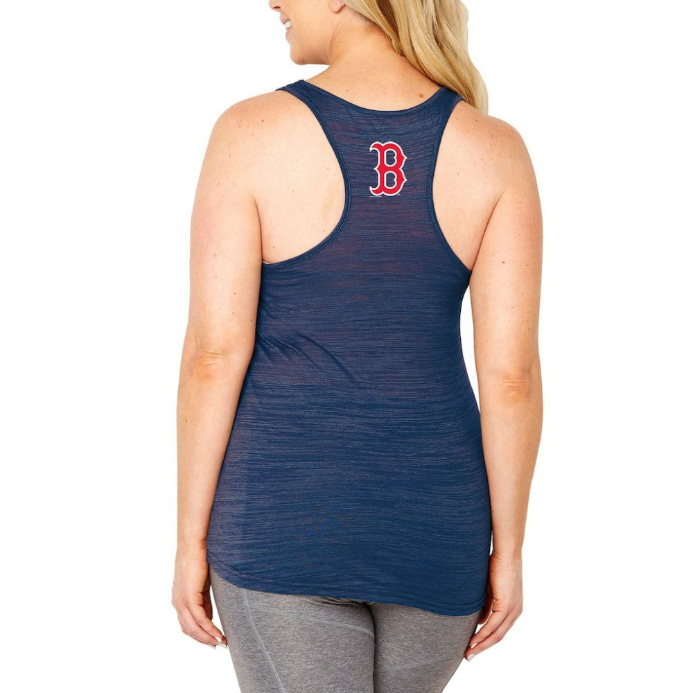Boston Red Sox Soft as a Grape Women's Plus Size Swing for the Fences Racerback Tank Top for sale