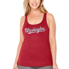 Washington Nationals Soft as a Grape Women's Plus Size Swing for the Fences Racerback Tank Top Online