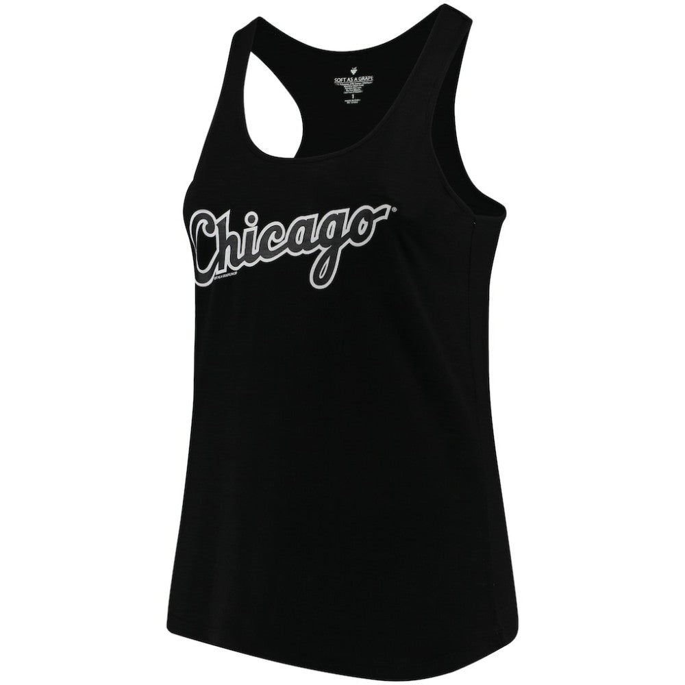 Chicago White Sox Soft as a Grape Women's Plus Size Swing for the Fences Racerback Tank Top discount
