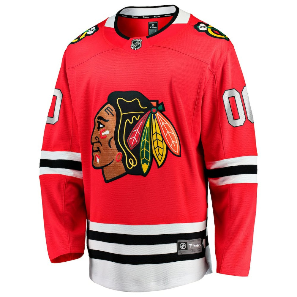 Chicago Blackhawks Fanatics Home Breakaway Custom Jersey - Red | NHL Jerseys