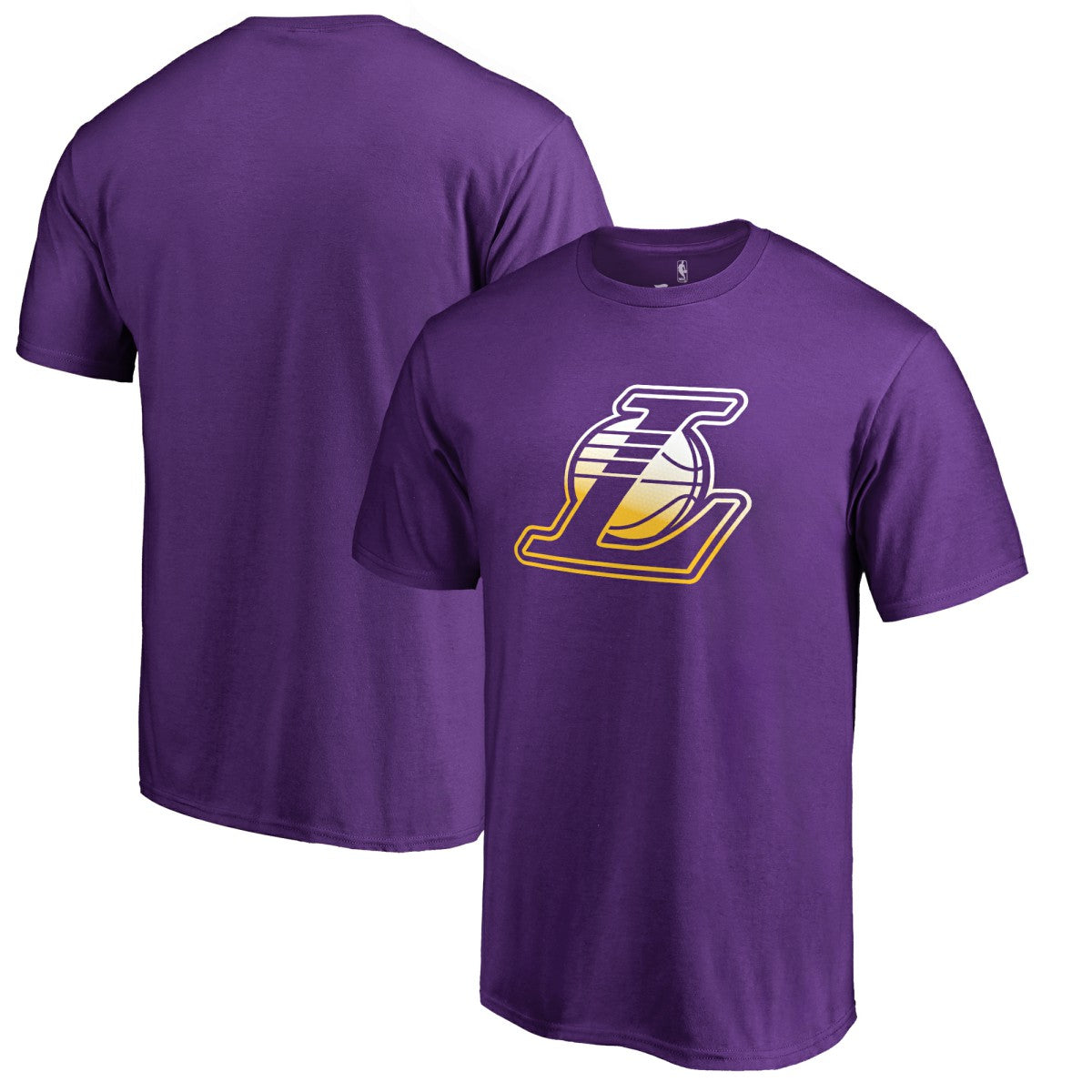 NBA - Los Angeles Lakers Gradient Logo T-Shirt - Purple