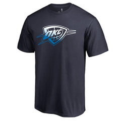 NBA - Oklahoma City Thunder Gradient Logo T-Shirt - Navy