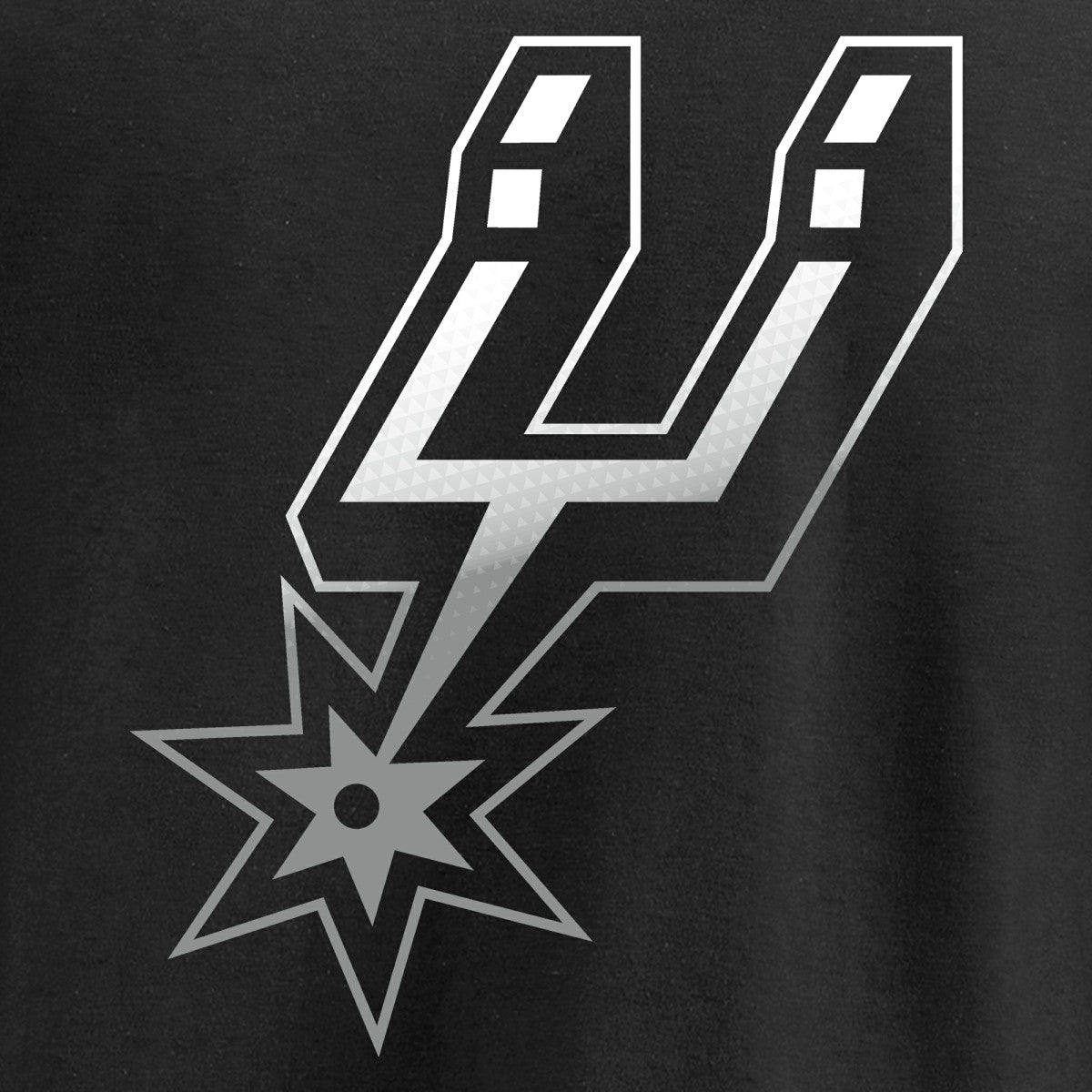 NBA - San Antonio Spurs Gradient Logo T-Shirt - Black