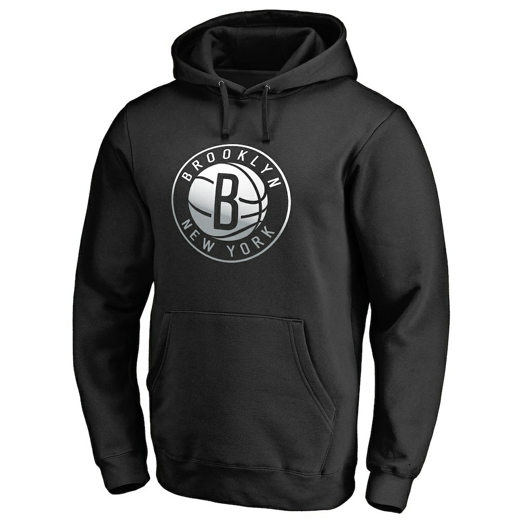 NBA - Brooklyn Nets Gradient Logo Pullover Hoodie - Black