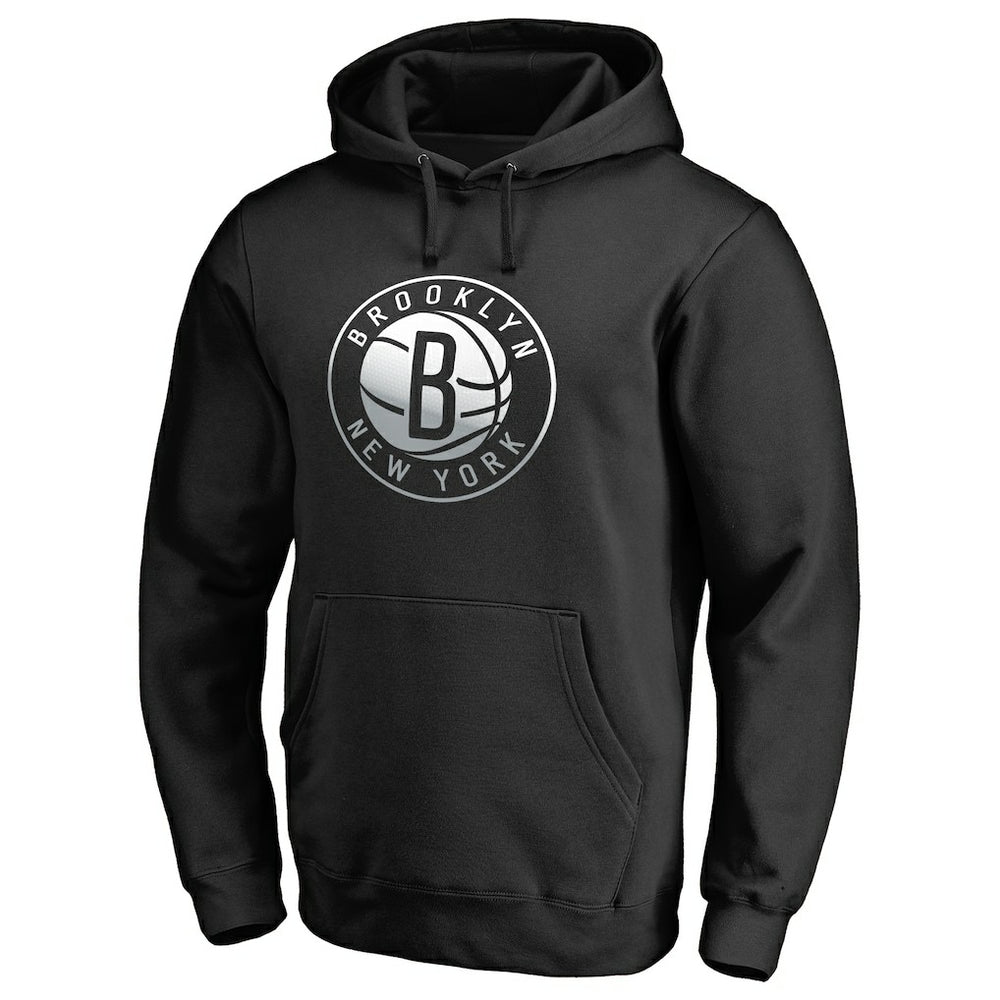 NBA - Brooklyn Nets Gradient Logo Pullover Hoodie - Black