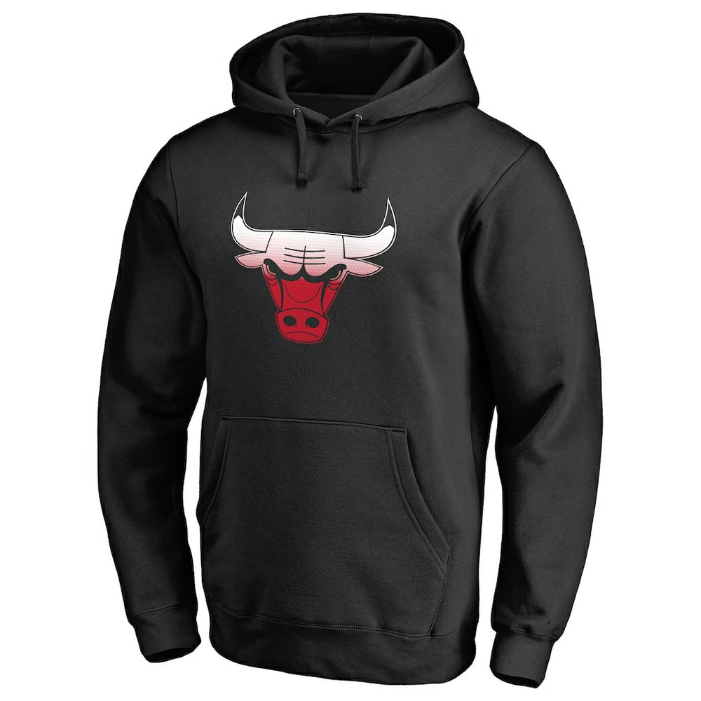 NBA - Chicago Bulls Gradient Logo Pullover Hoodie - Black
