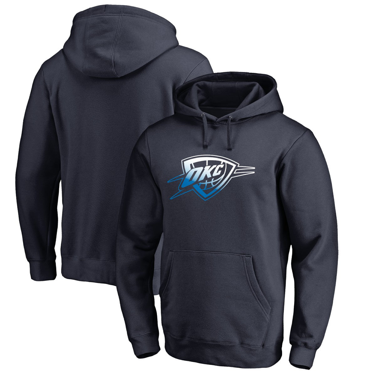 NBA - Oklahoma City Thunder Gradient Logo Pullover Hoodie - Navy