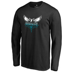 NBA - Charlotte Hornets Gradient Logo Long Sleeve T-Shirt - Black