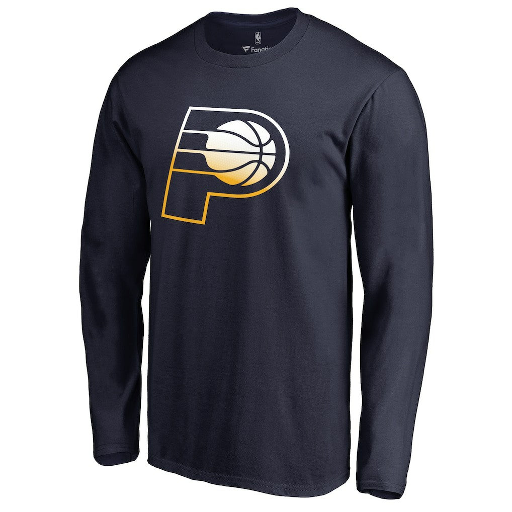 NBA - Indiana Pacers Gradient Logo Long Sleeve T-Shirt - Navy