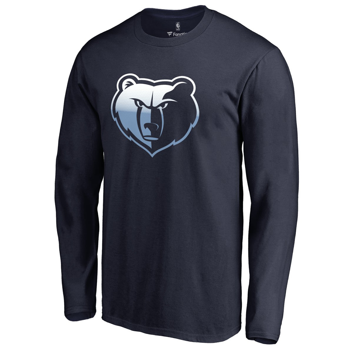 NBA - Memphis Grizzlies Gradient Logo Long Sleeve T-Shirt - Navy