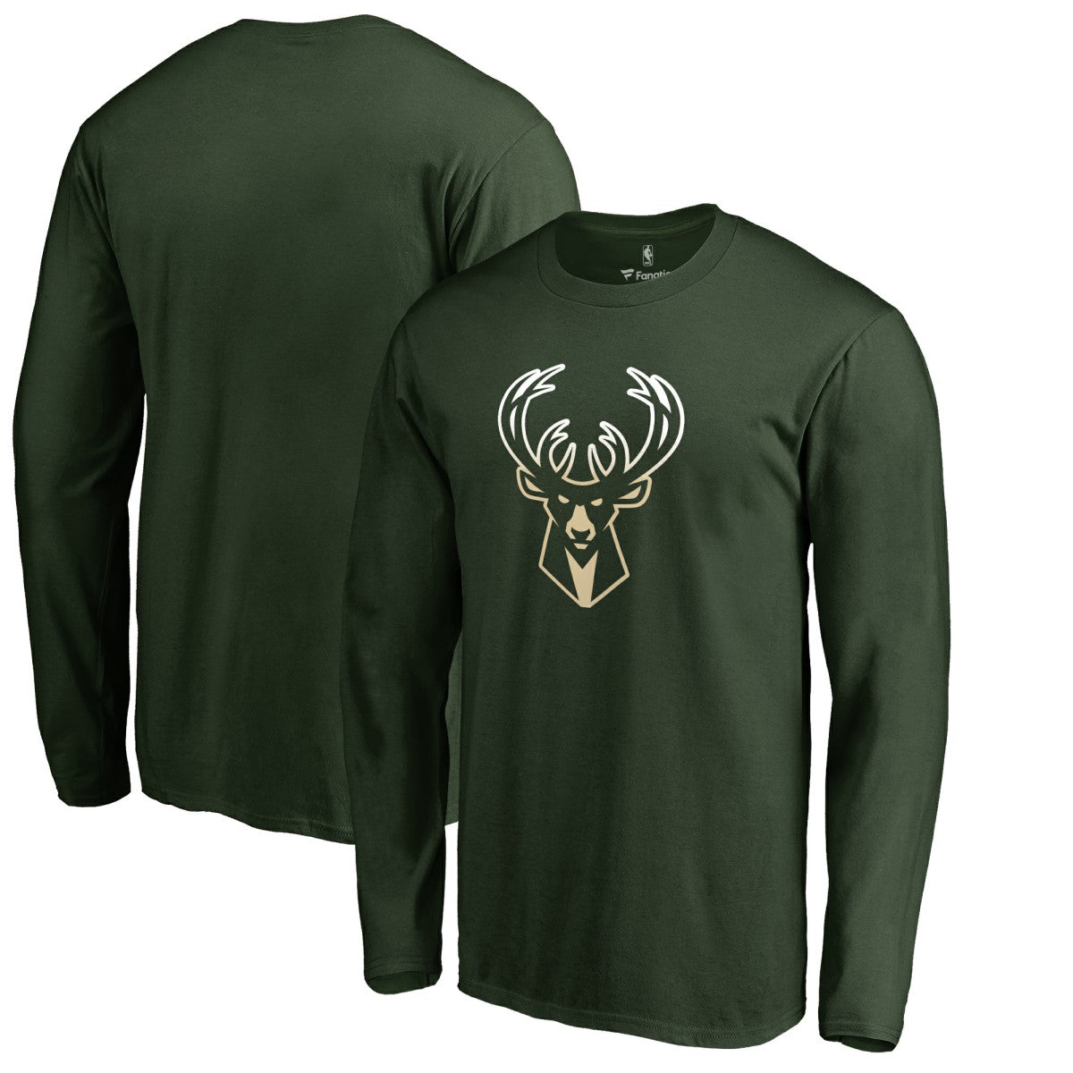 NBA - Milwaukee Bucks Gradient Logo Long Sleeve T-Shirt - Green