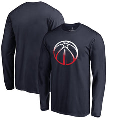 NBA - Washington Wizards Gradient Logo Long Sleeve T-Shirt - Navy