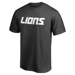 Detroit Lions Wordmark T-Shirt Heather Gray - NFL