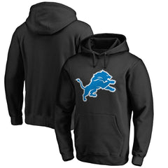 Detroit Lions Primary Logo 2 Pullover Hoodie Black - NFL