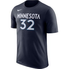 Nike - Karl-Anthony Towns Minnesota Timberwolves Name & Number Performance T-Shirt - Blue