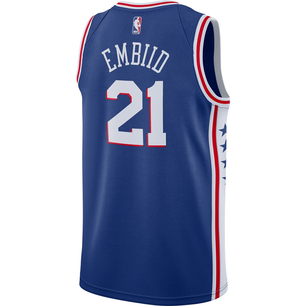 Nike - Joel Embiid Philadelphia 76ers Swingman Jersey Royal - Icon Edition