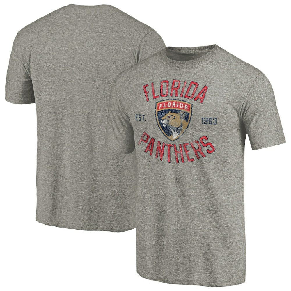 Florida Panthers - Heritage Tri-Blend T-Shirt Ash