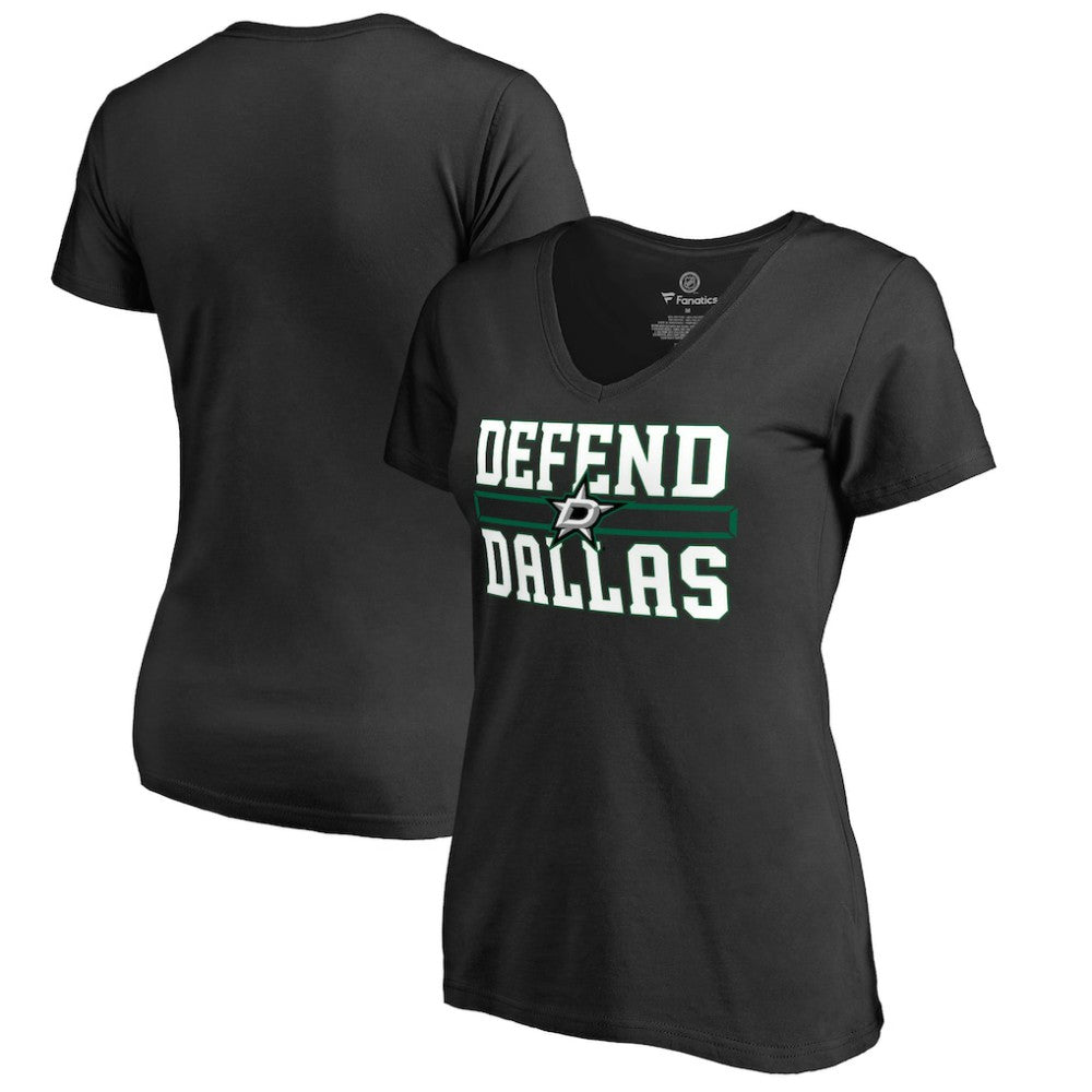Dallas Stars - Women's Hometown Collection Defend T-Shirt Black