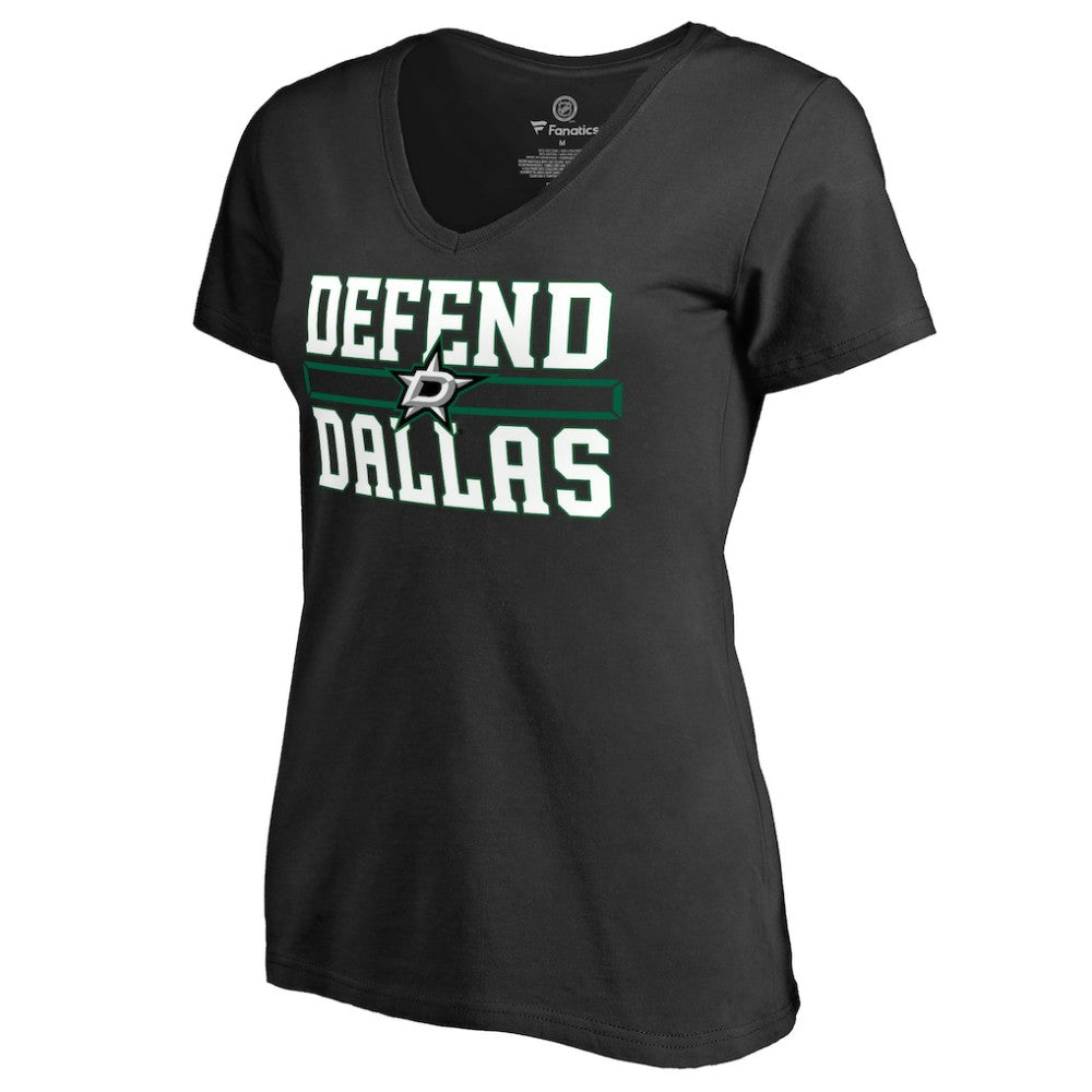 Dallas Stars - Women's Hometown Collection Defend T-Shirt Black