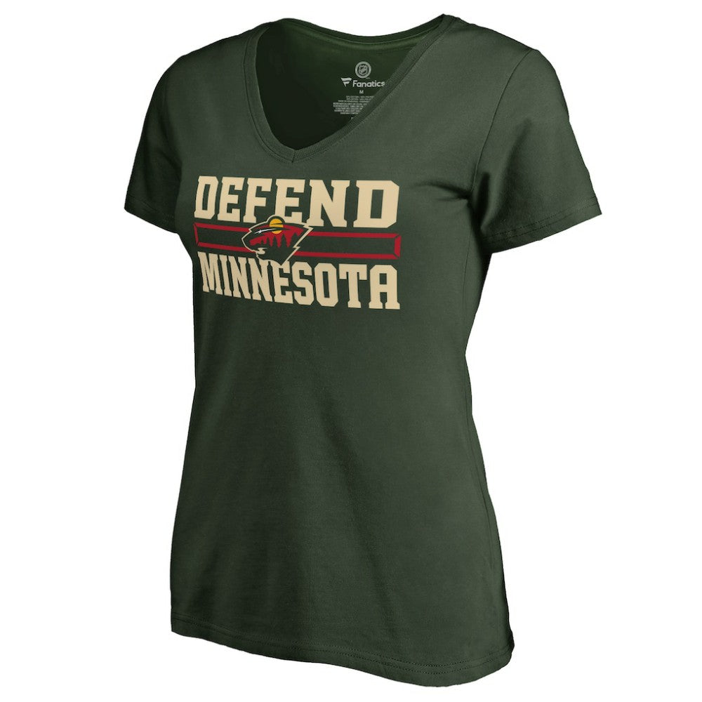 Minnesota Wild - Women's Hometown Collection Defend T-Shirt Green