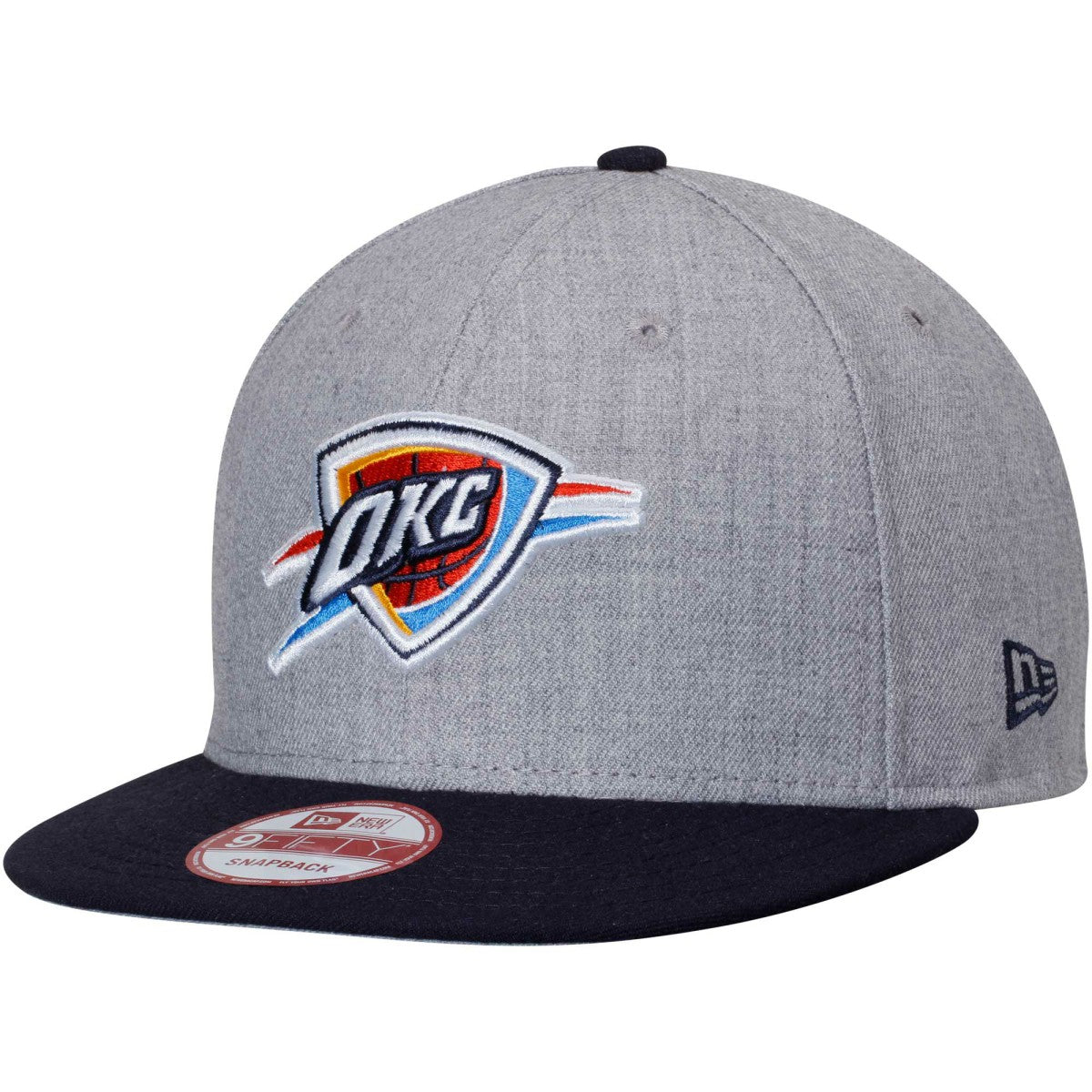New Era - Oklahoma City Thunder Two-Tone 9FIFTY Snapback Adjustable Hat - Heathered Gray/Navy