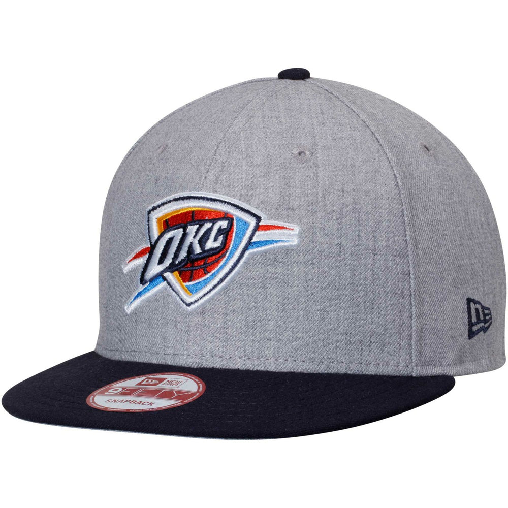 New Era - Oklahoma City Thunder Two-Tone 9FIFTY Snapback Adjustable Hat - Heathered Gray/Navy