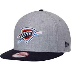New Era - Oklahoma City Thunder Two-Tone 9FIFTY Snapback Adjustable Hat - Heathered Gray/Navy