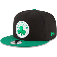 New Era - Boston Celtics 2-Tone 9FIFTY Adjustable Snapback Hat - Black/Kelly Green