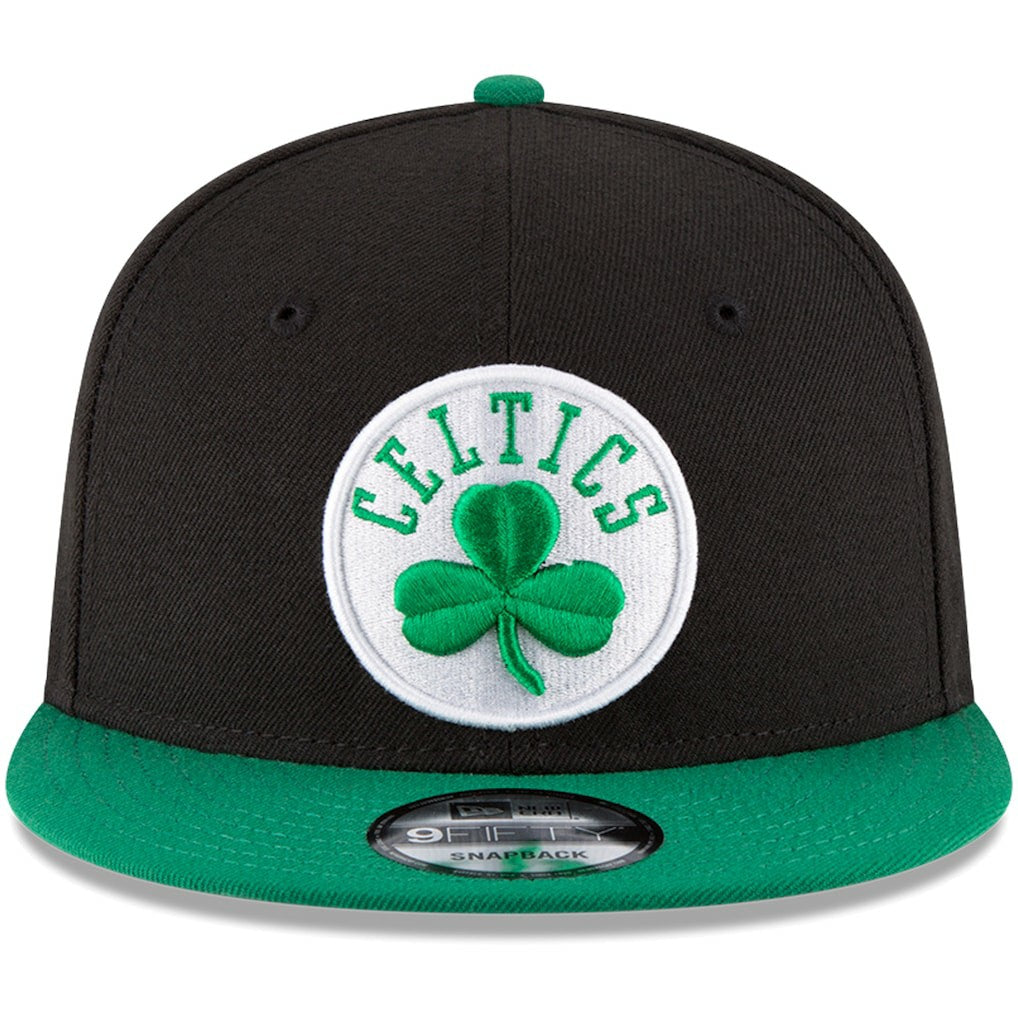 New Era - Boston Celtics 2-Tone 9FIFTY Adjustable Snapback Hat - Black/Kelly Green