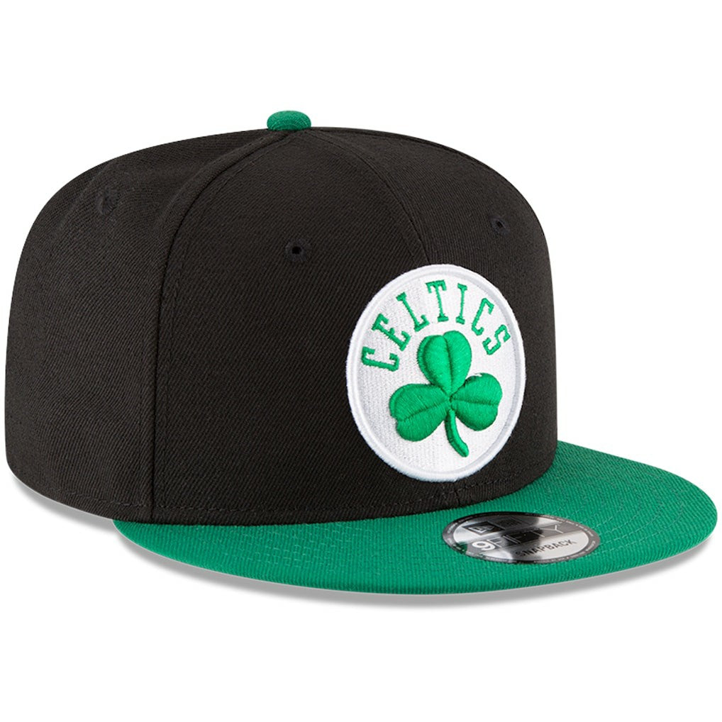 New Era - Boston Celtics 2-Tone 9FIFTY Adjustable Snapback Hat - Black/Kelly Green
