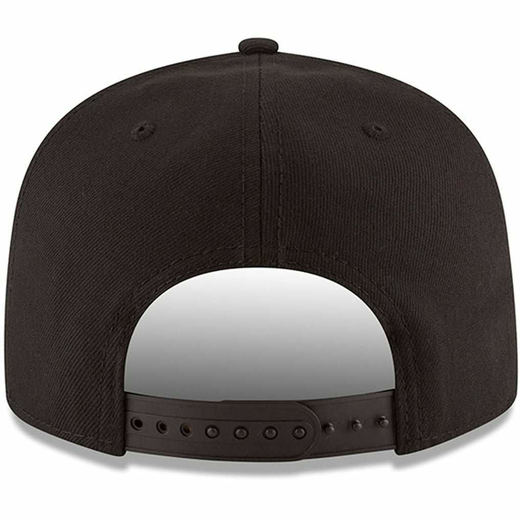 New Era - New Orleans Pelicans Black & White Logo 9FIFTY Adjustable Snapback Hat - Black