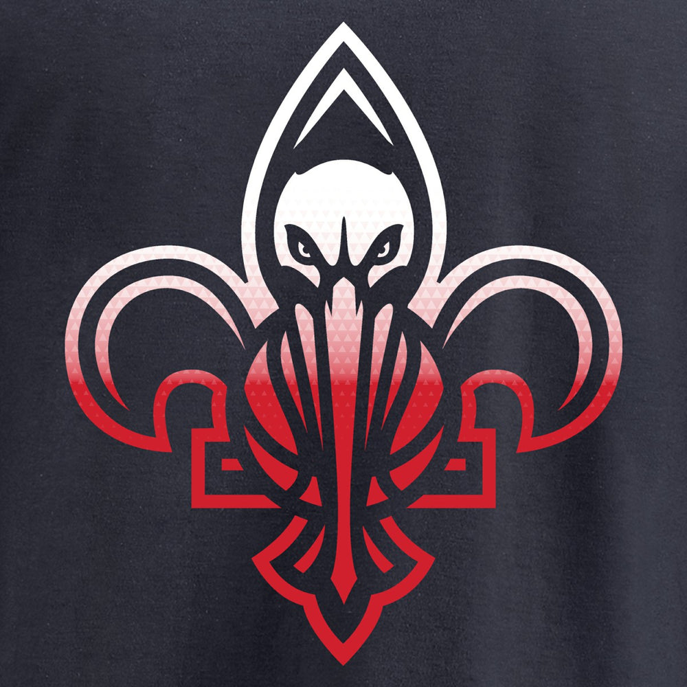 NBA - New Orleans Pelicans Gradient Logo Long Sleeve T-Shirt - Navy