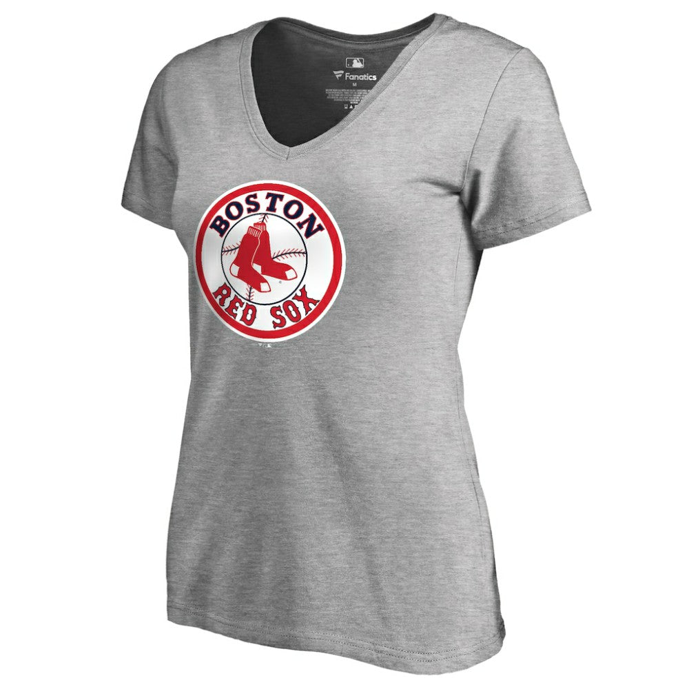 Boston Red Sox Women's Cooperstown Collection Forbes V-Neck T-Shirt discount