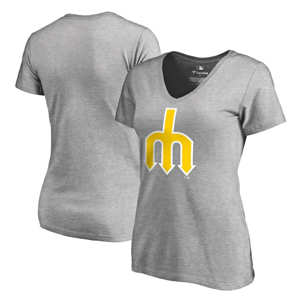Seattle Mariners Women's Cooperstown Collection Forbes V-Neck T-Shirt Lifestyle