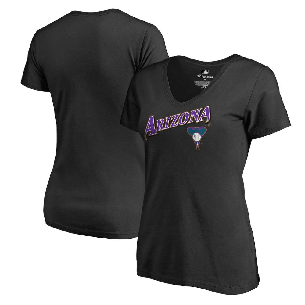 Arizona Diamondbacks Women's Core Wahconah V-Neck T-Shirt Clearance