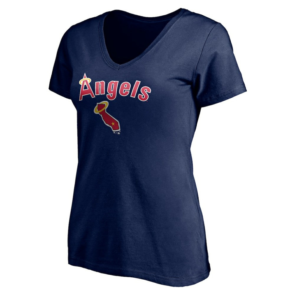 Los Angeles Angels Women's Core Wahconah V-Neck T-Shirt Clearance