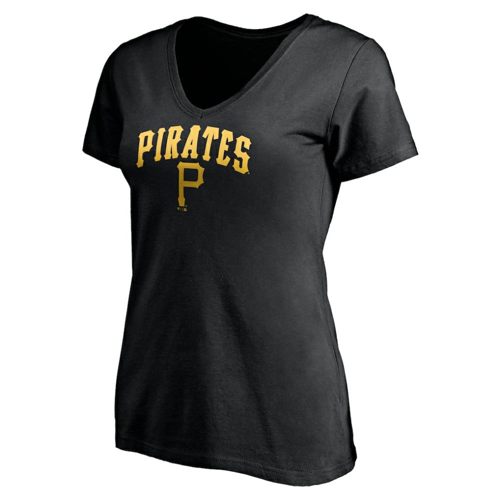 Pittsburgh Pirates Women's Core Wahconah V-Neck T-Shirt for sale