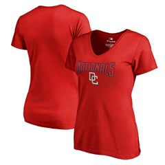 Washington Nationals Women's Core Wahconah V-Neck T-Shirt Lifestyle