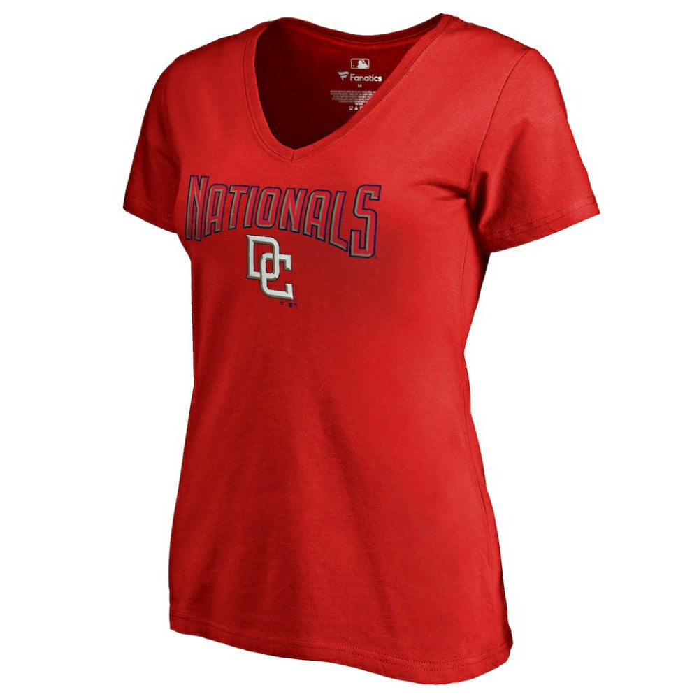 Washington Nationals Women's Core Wahconah V-Neck T-Shirt Lifestyle